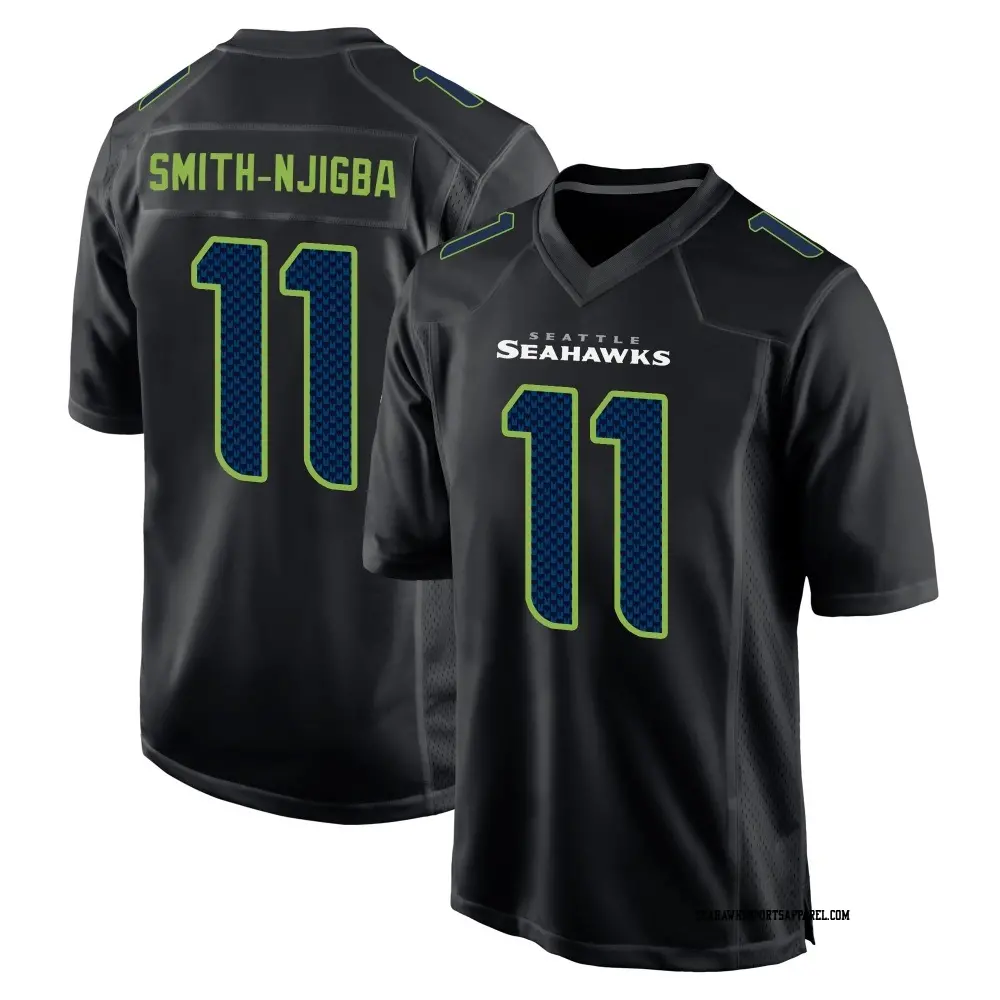 Game Black Men's Jaxon Smith-Njigba Seattle Seahawks Carbon Fashion Jersey