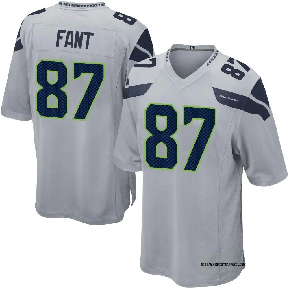 Game Gray Men s Noah Fant Seattle Seahawks Alternate Jersey Seahawks Store