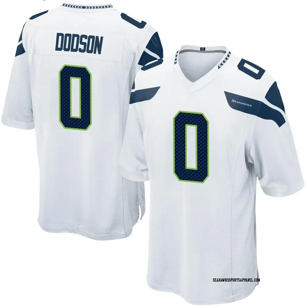 Game White Youth Tyrel Dodson Seattle Seahawks Jersey - Seahawks Store