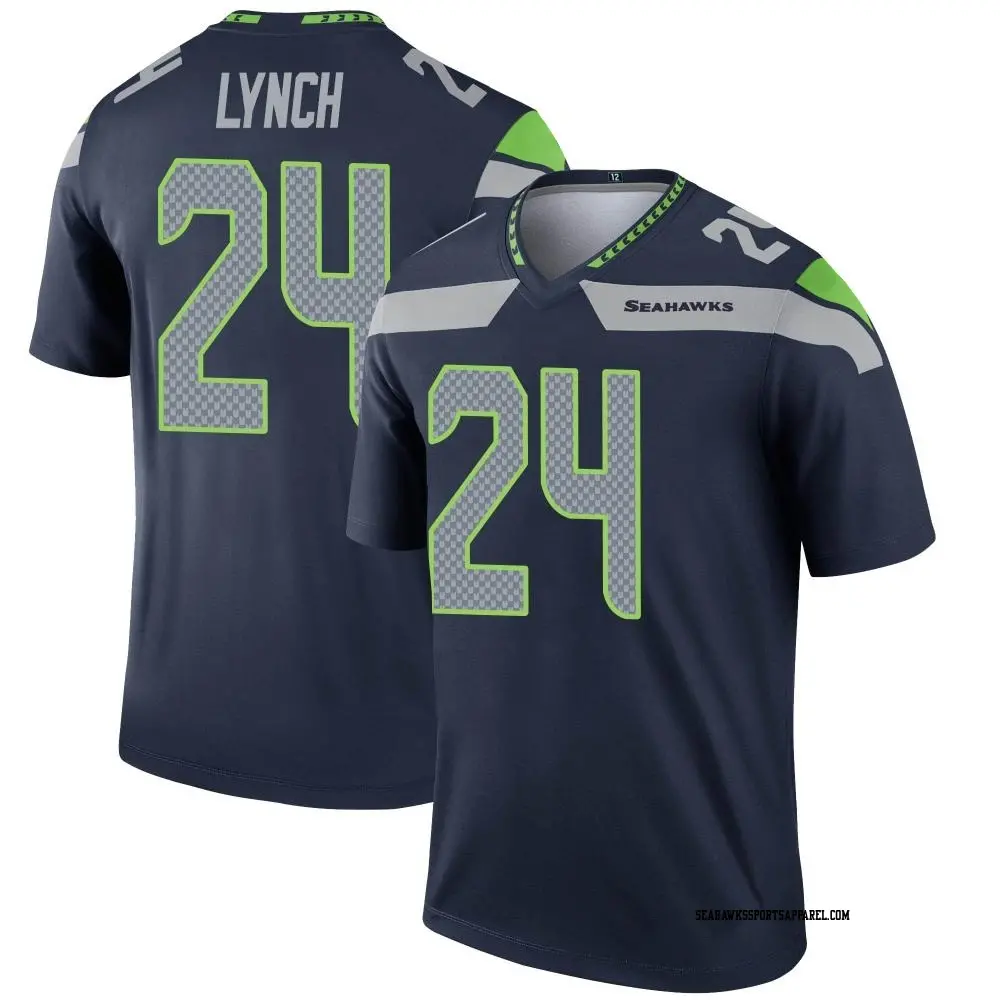 NFL SEAHAWKSシーホークス LYNCHリンチ ジャージ ユニフォーム Marshawn Lynch Seattle Seahawks Jersey Men's Small Nike On