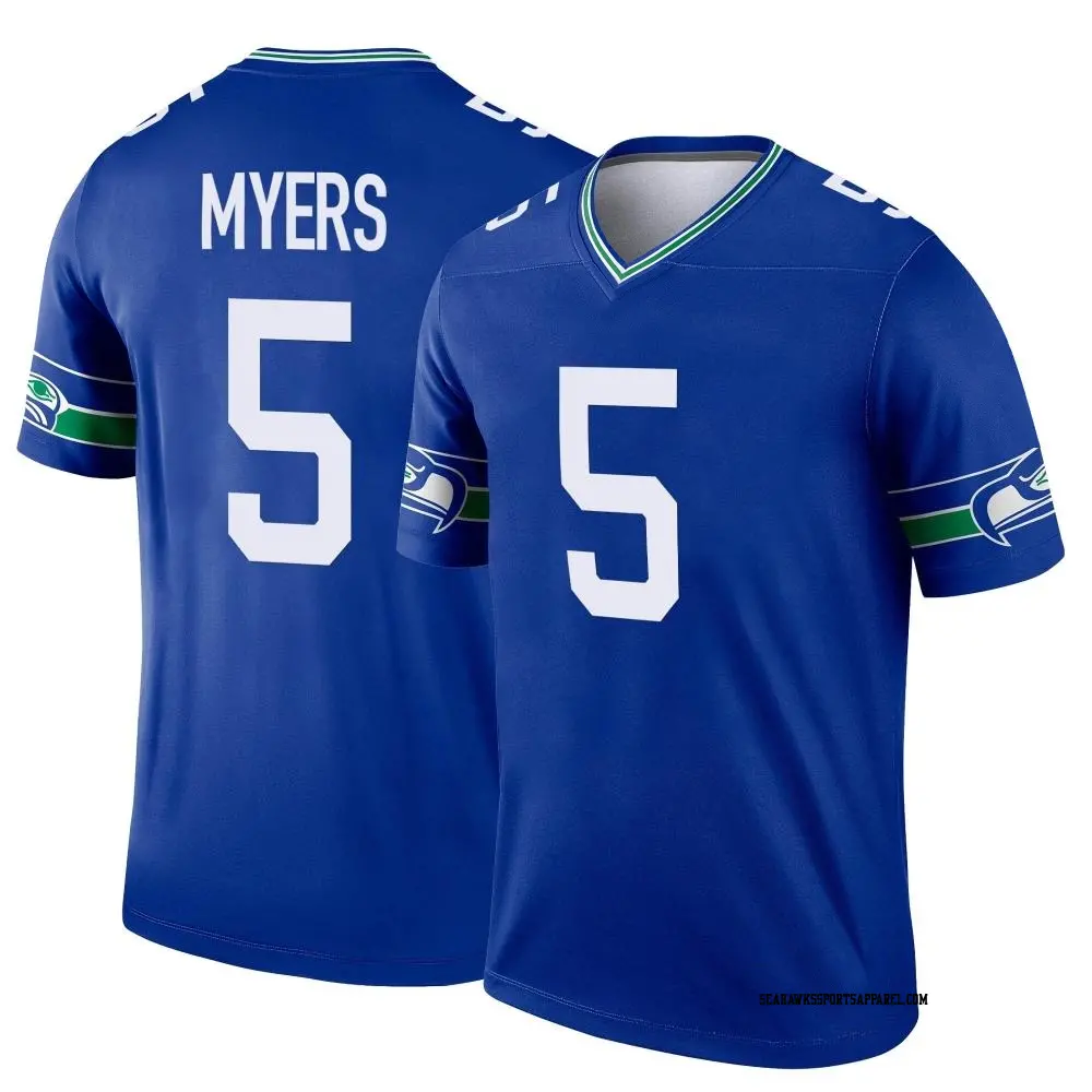Legend Royal Men s Jason Myers Seattle Seahawks Throwback Jersey Seahawks Store