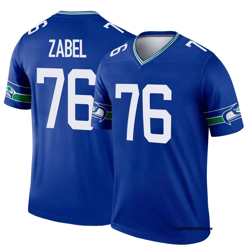 Legend Royal Youth Grey Zabel Seattle Seahawks Throwback