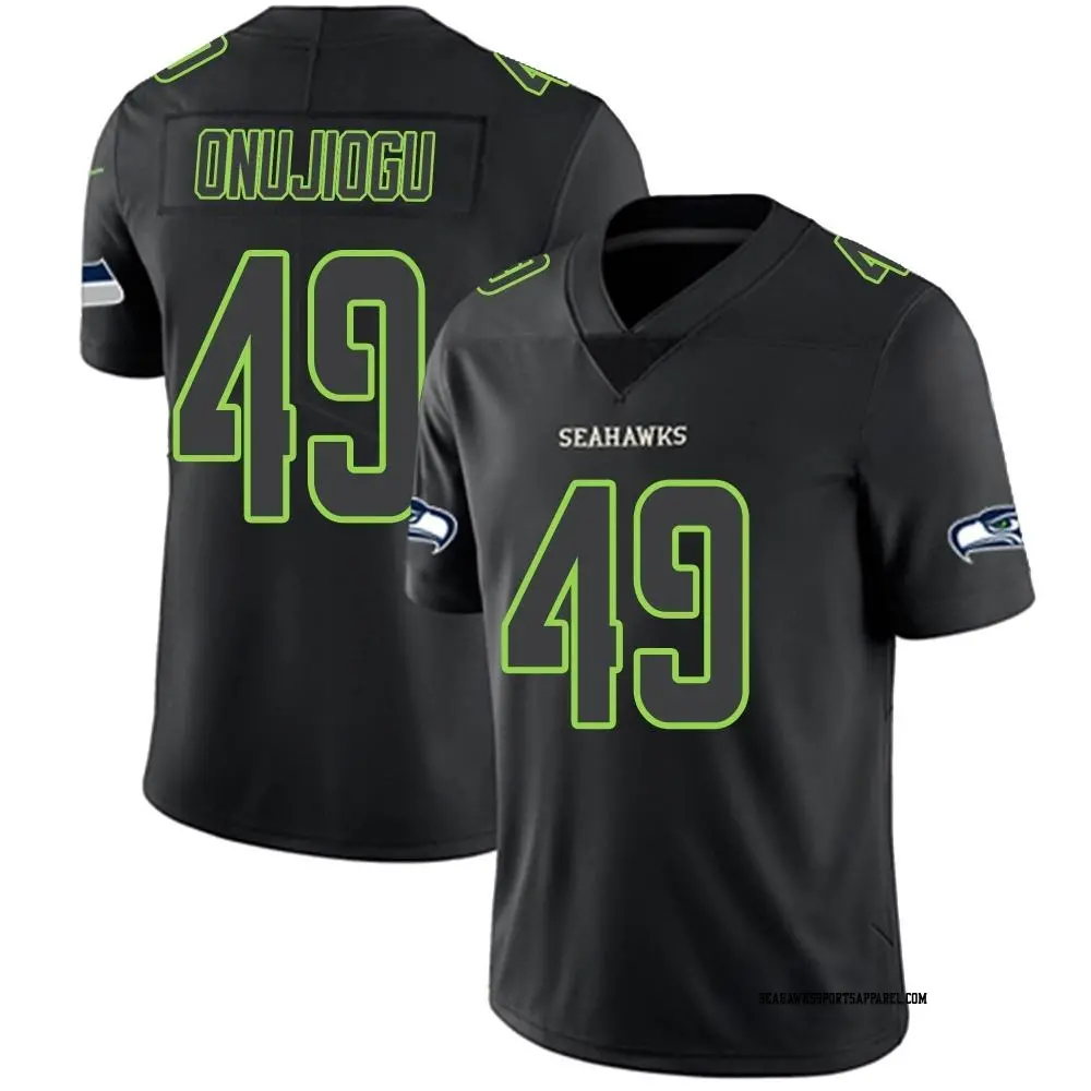 Limited Black Impact Youth Joshua Onujiogu Seattle Seahawks Jersey