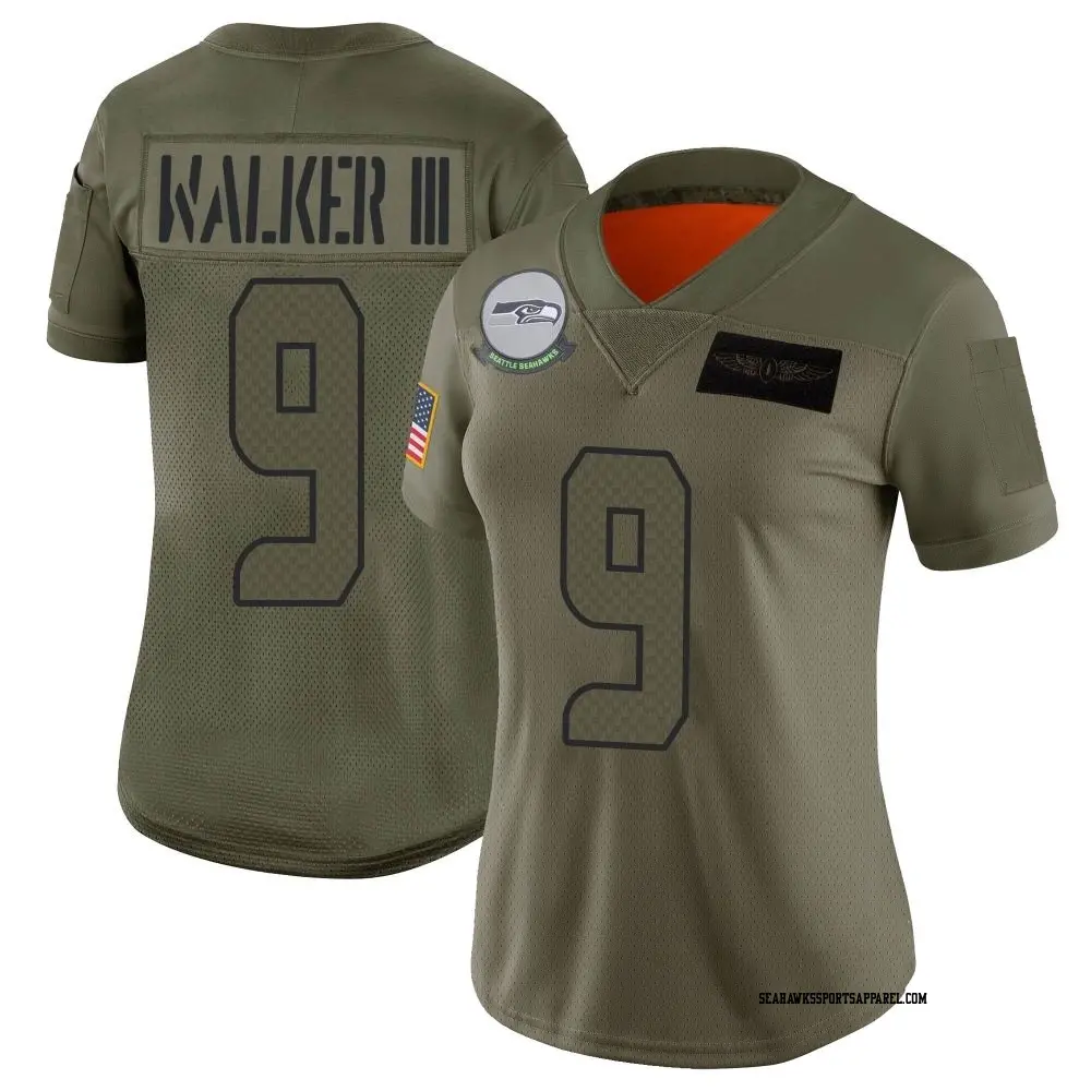 Limited Camo Women s Kenneth Walker III Seattle Seahawks 2019 Salute to Service Jersey Seahawks Store