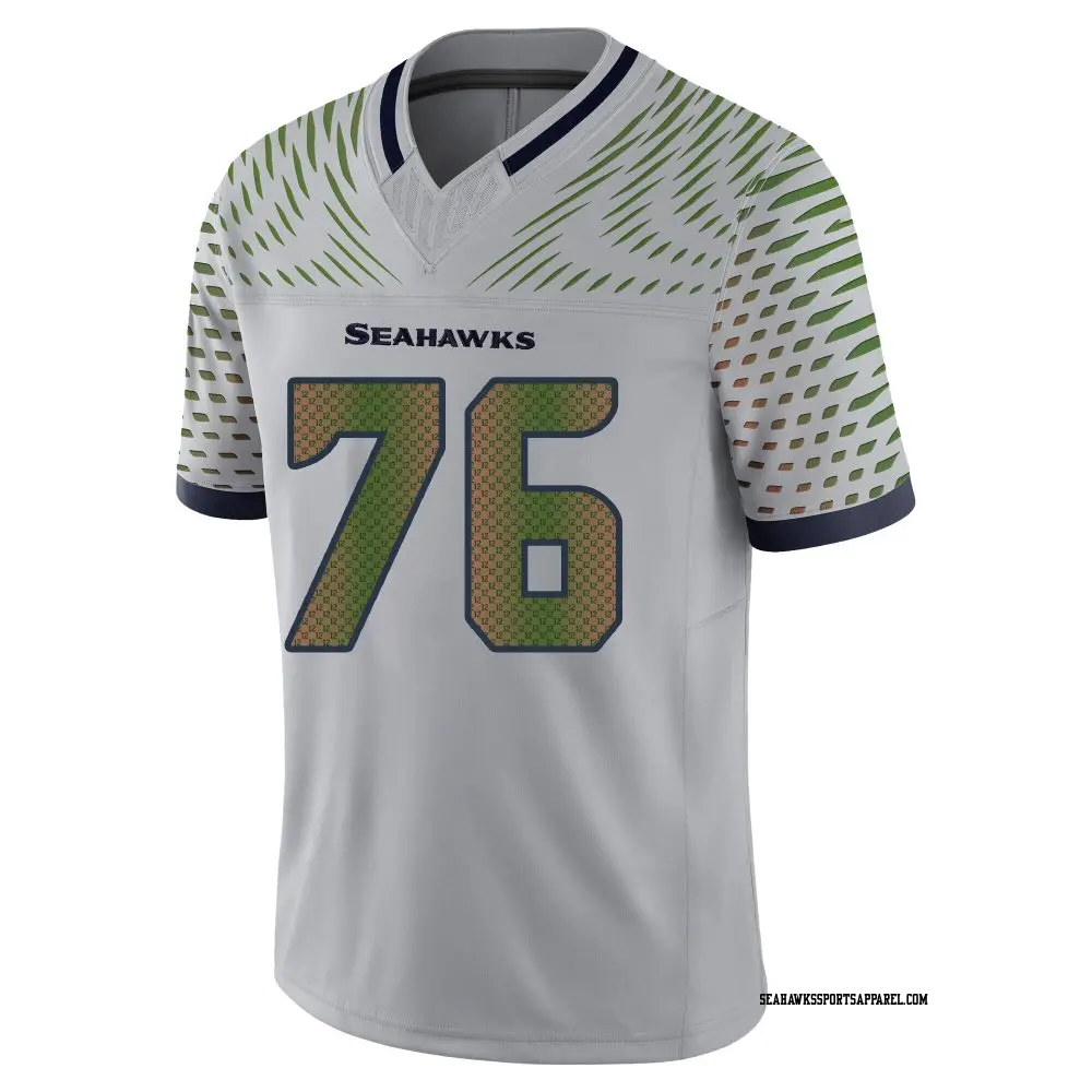 Limited Gray Men's Grey Zabel Seattle Seahawks Wolf 2025 Rivalries