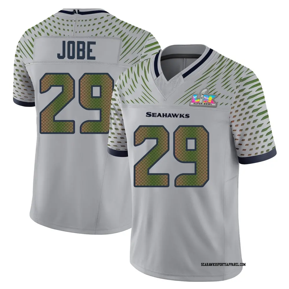 Limited Gray Youth Josh Jobe Seattle Seahawks Wolf 2025 Rivalries