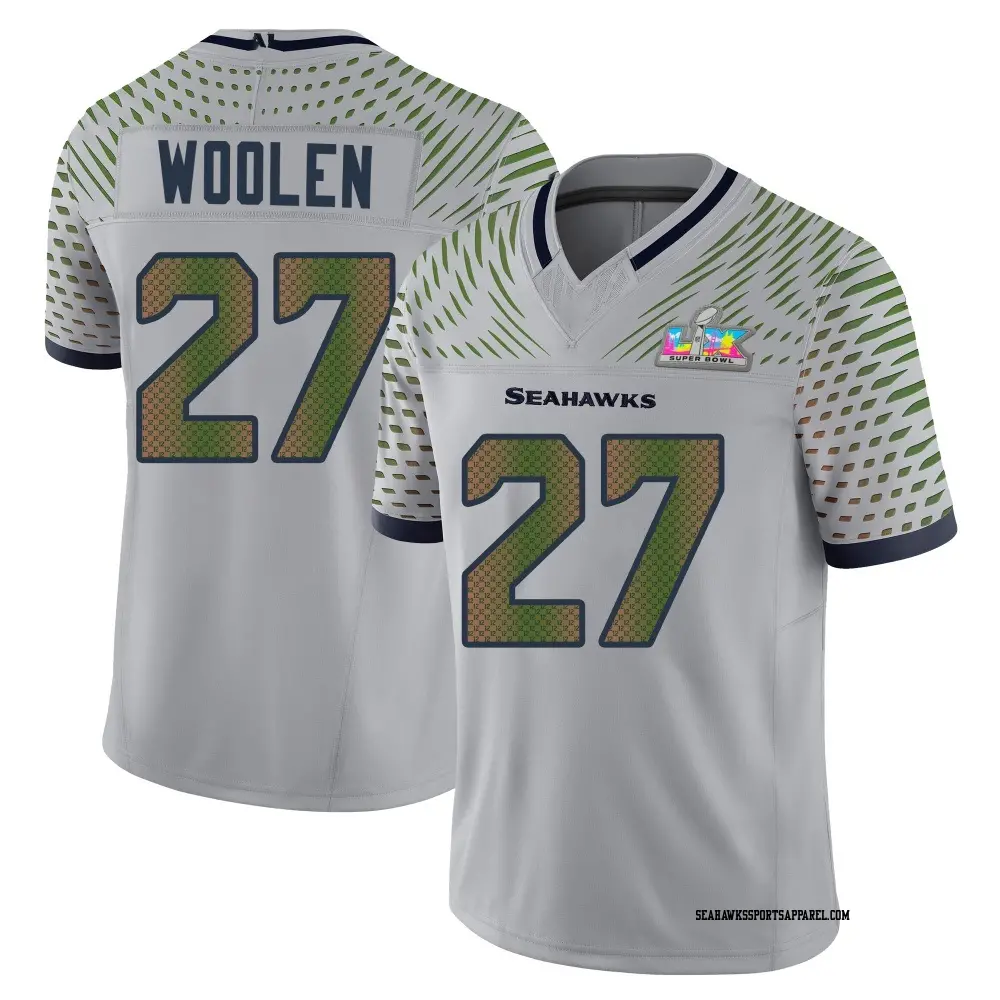 Limited Gray Men's Riq Woolen Seattle Seahawks Wolf 2025 Rivalries ...