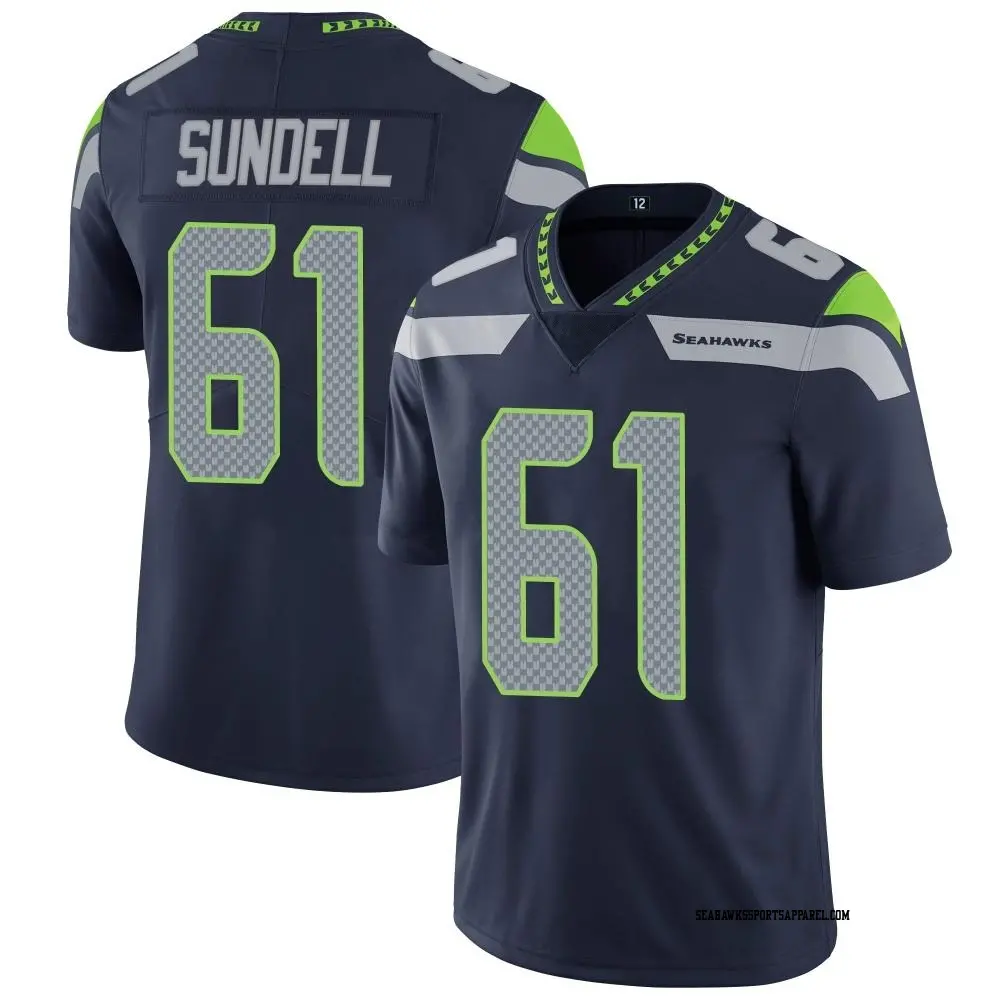 Elite White Men's Jalen Sundell Seattle Seahawks Vapor Untouchable