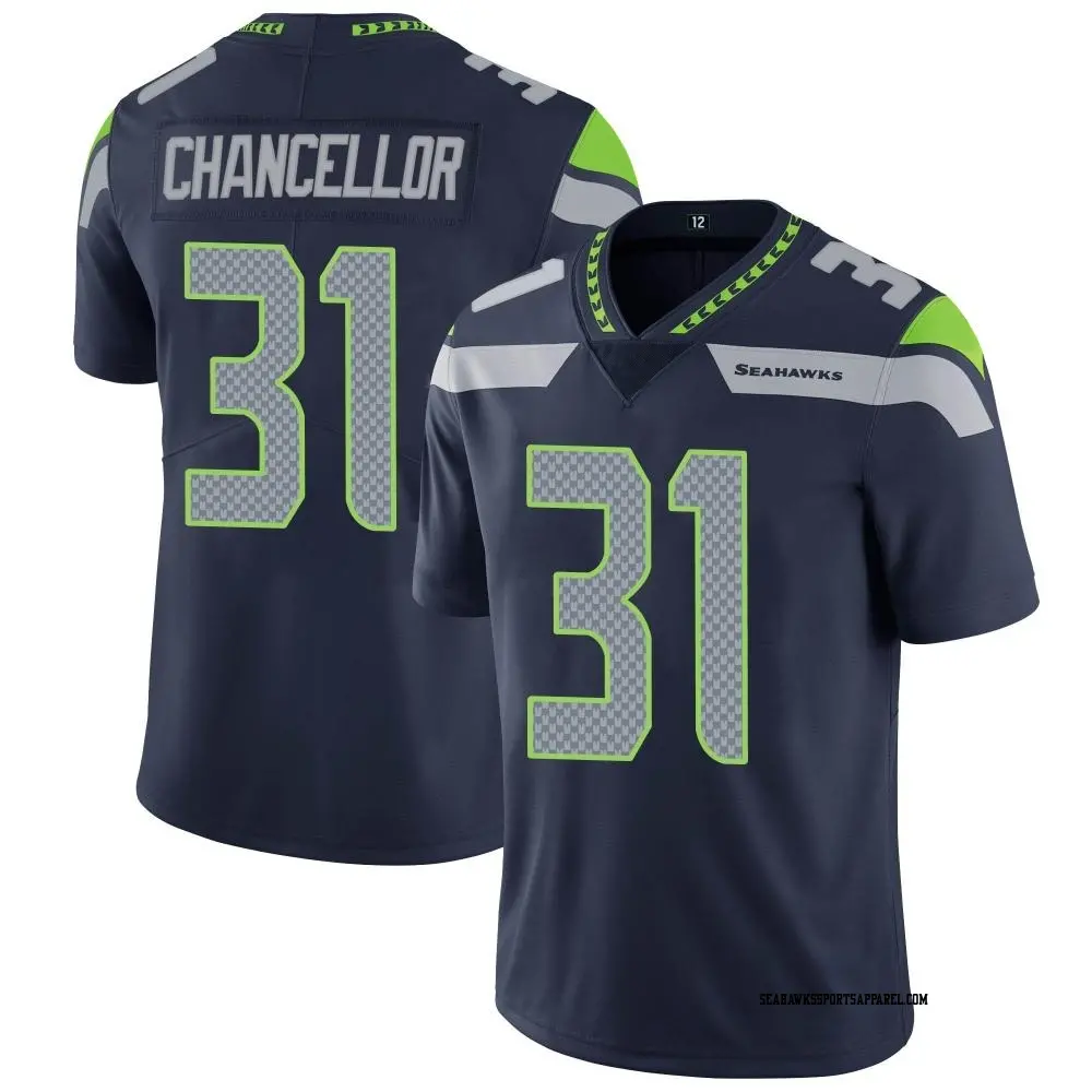 Game Navy Youth Kam Chancellor Seattle Seahawks Team Color Jersey Seahawks Store
