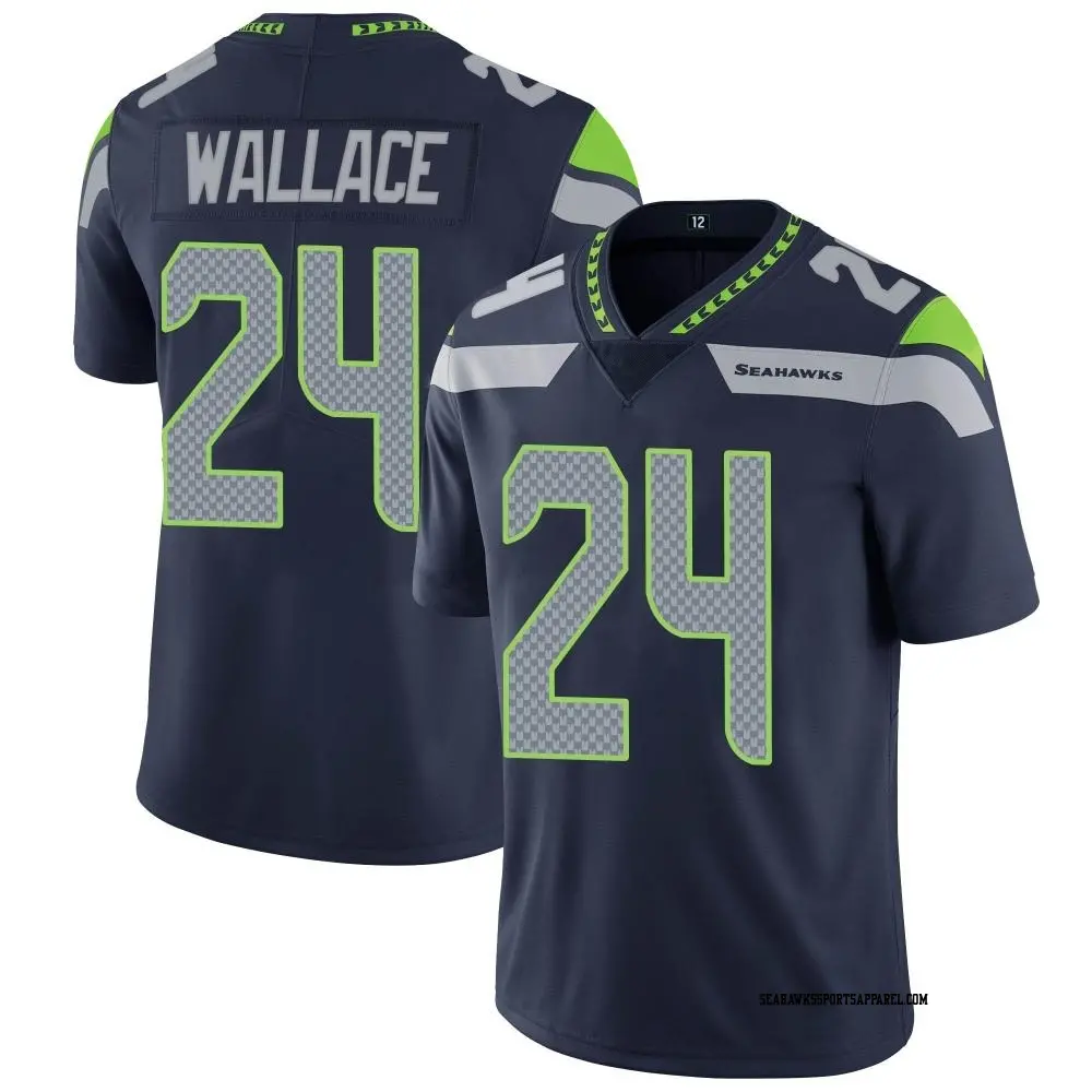 Limited Navy Men's K'Von Wallace Seattle Seahawks Team Color Vapor